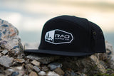 Pines to Palms 7 Panel Hat - Black
