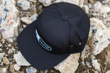 Pines to Palms 7 Panel Hat - Black