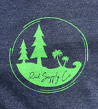 Pines to Palms Circle Lightweight Hooded Pullover - Navy Heather