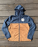 Rad Mountains Lightweight Windbreaker - Classic Navy / Saddle