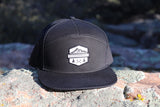 Rad Mountains 7 Panel Hat - Black