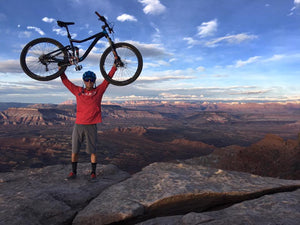 Mountain bike riding Gooseberry Mesa in Southern Utah USA.  St. George, Virgin, Zion. Slick rock, cross country, Redbull Rampage.  Rad Supply Company Apparel & Outerwear. Mountains, Ocean, outdoors, camping, pine trees palm trees. Radmvmnt