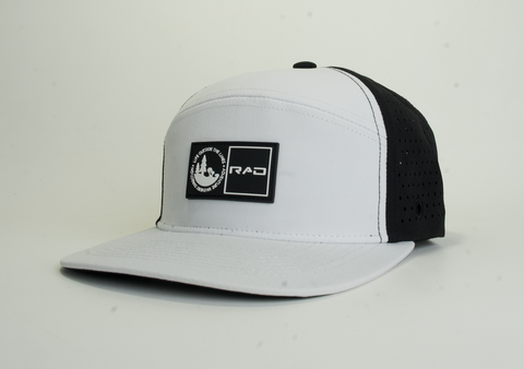 The Outsider 6 Panel Hat - Black/White