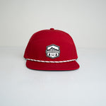 Rad Mountains 6 Panel Hat - Maroon