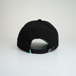 Miami Palms Curved Brim Hat - Black/Turquoise