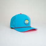 Rad Sun Curved Brim Hat - Electric Blue/Hot Pink