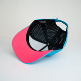 Rad Sun Curved Brim Hat - Electric Blue/Hot Pink