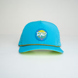 Rad Sun Curved Brim Hat - Electric Blue/Neon Yellow