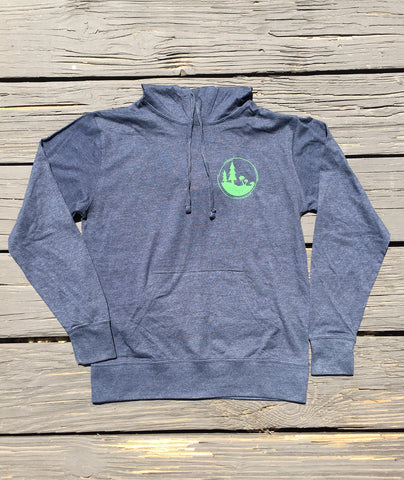 Pines to Palms Circle Lightweight Hooded Pullover - Navy Heather