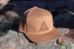 Triangle Mountains 7 Panel Hat - Tan